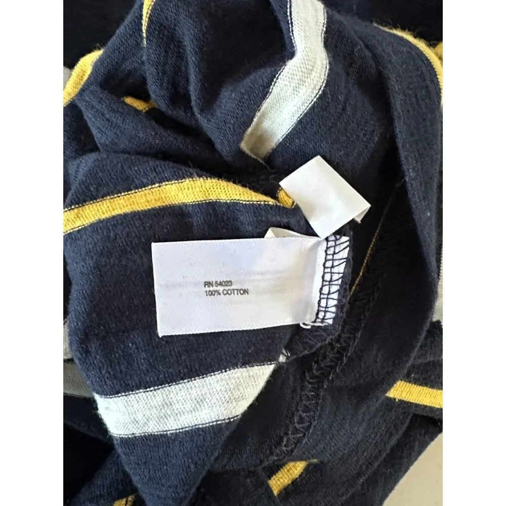 Gap Boys Dark Blue Stripe Long Sleeve Shirt Size XXL